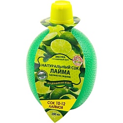 Натуральный сок Азбука Продуктов Лайм 200мл (12)