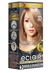 ECLAIR Стойкая крем-краска д|волос 3D  тон 7.0 Русый   12шт/уп 322667
