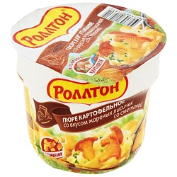 Пюре картофельное (фас. сухое) со вкусом жаренных лисичек со сметан. 40 гр./24шт /Ролтон/