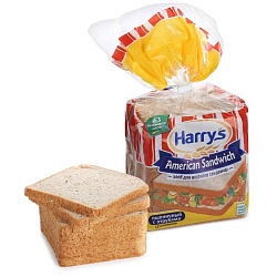Сандвичный хлеб Harrys с отрубями 515*10шт