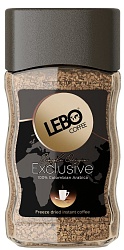 Кофе растворимый сублимированный Lebo Exclusive ст/банка 100гр 12шт