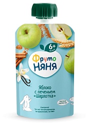ФрутоНяня Пюре /90 гр/ яблоко с печ. Шарлотка