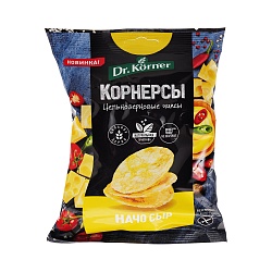 Чипсы Dr.Korner Цельнозер-кукуруз-рисовые с сыром начо 50 гр