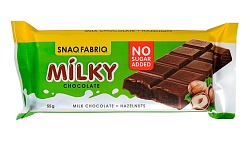 ТМ "SNAQ FABRIQ"  "Молочный шоколад Милка с шоколадно-ореховой пастой" 55гр /30шт