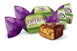 Esfero lux какао-нуга с арахисом в мягкой карамели (конфеты) 5  кг ФАС 500 гр 10 шт /Конти/
