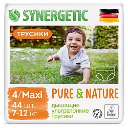 Подгузники-трусики SYNERGETIC Pure&Nature 3 миди (4-9кг) 49шт*4