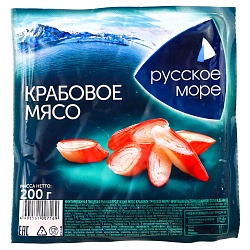 Мясо крабовое "Русское море" мороженое 200г 1/30