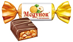 Медунок карамель арахис и печенье (конфеты) 6 кг /Славянка/МТА