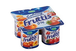 Йогурт Фруттис 5% Сливочное лакомство в ассортименте 4*115 (24шт)