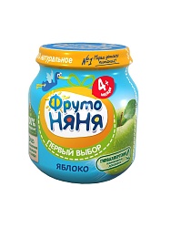 ФрутоНяня Пюре /100 гр/ Яблоко натур. (4 мес+)