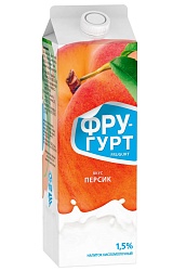 "Фругурт" питьевой    950г. 1,5% 10/уп персик