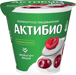 АктиБио 220гр йогурт (6шт) Вишня
