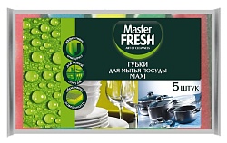Master FRESH Губки для мытья посуды MAXI 5шт