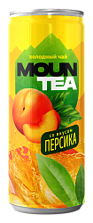УДАЛ Холодный чай Mountea ice tea "Персик" 0.33 л Ж/Б (12шт в уп)
