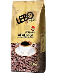 Кофе жареный в зернах Арабика среднеоб. "LEBO Extra",500 гр