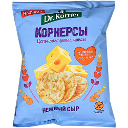 Чипсы Dr.Korner Цельнозер-кукуруз-рисовые с сыром и тр 50 гр